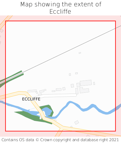 Map showing extent of Eccliffe as bounding box