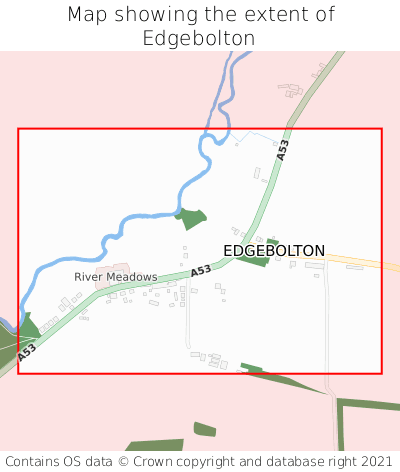 Map showing extent of Edgebolton as bounding box