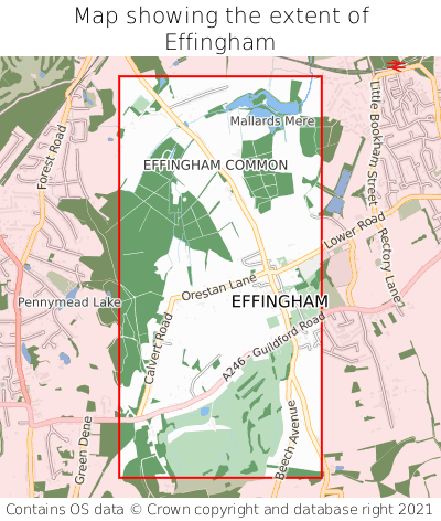 Map showing extent of Effingham as bounding box