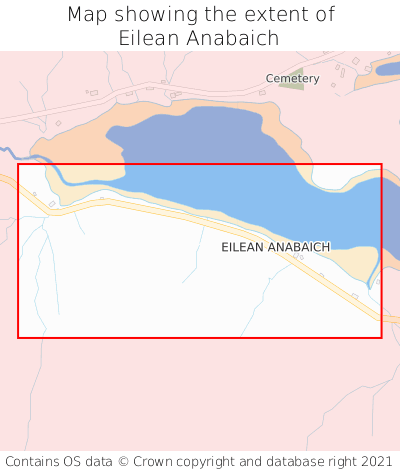 Map showing extent of Eilean Anabaich as bounding box