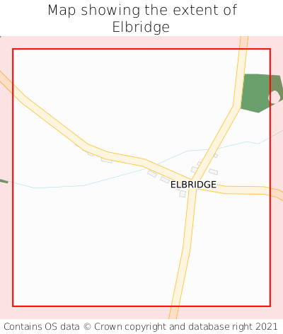 Map showing extent of Elbridge as bounding box