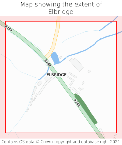 Map showing extent of Elbridge as bounding box
