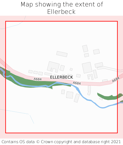 Map showing extent of Ellerbeck as bounding box