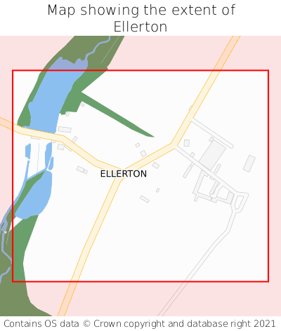 Map showing extent of Ellerton as bounding box
