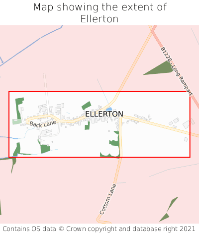 Map showing extent of Ellerton as bounding box