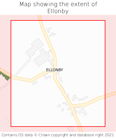 Map showing extent of Ellonby as bounding box