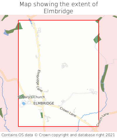 Map showing extent of Elmbridge as bounding box