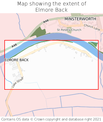 Map showing extent of Elmore Back as bounding box