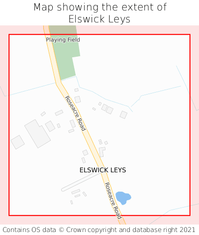 Map showing extent of Elswick Leys as bounding box