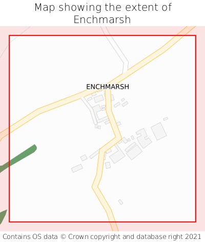 Map showing extent of Enchmarsh as bounding box