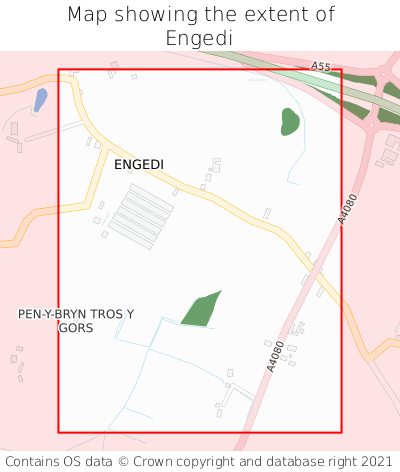 Map showing extent of Engedi as bounding box
