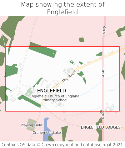 Map showing extent of Englefield as bounding box