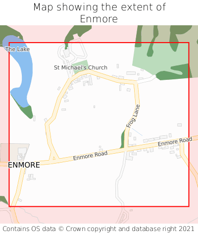 Map showing extent of Enmore as bounding box