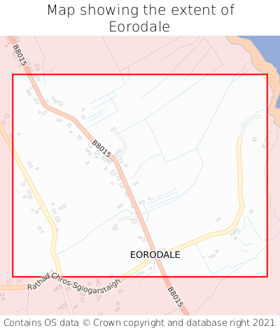 Map showing extent of Eorodale as bounding box
