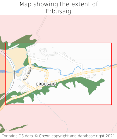 Map showing extent of Erbusaig as bounding box
