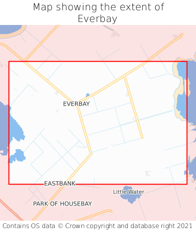 Map showing extent of Everbay as bounding box