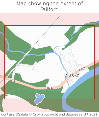 Map showing extent of Failford as bounding box