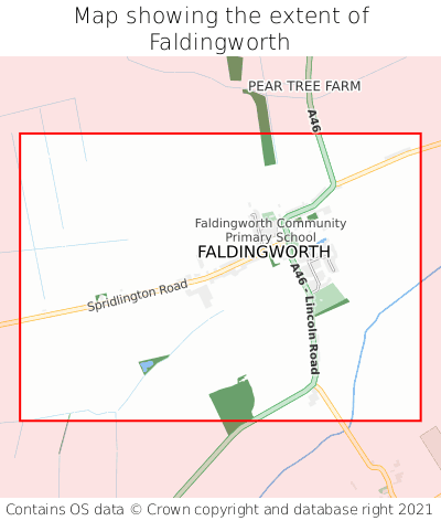 Map showing extent of Faldingworth as bounding box