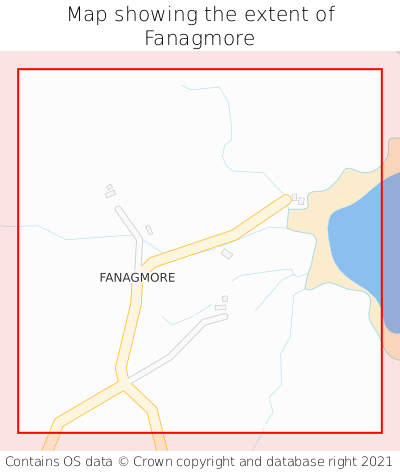 Map showing extent of Fanagmore as bounding box