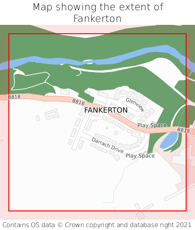 Map showing extent of Fankerton as bounding box