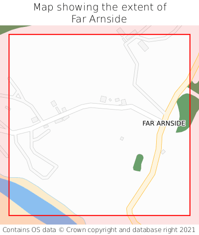 Map showing extent of Far Arnside as bounding box