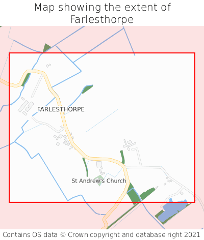 Map showing extent of Farlesthorpe as bounding box