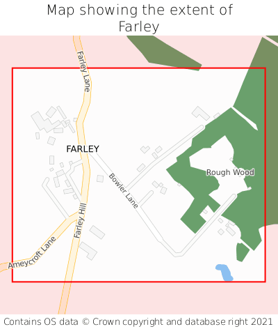 Map showing extent of Farley as bounding box