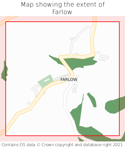 Map showing extent of Farlow as bounding box