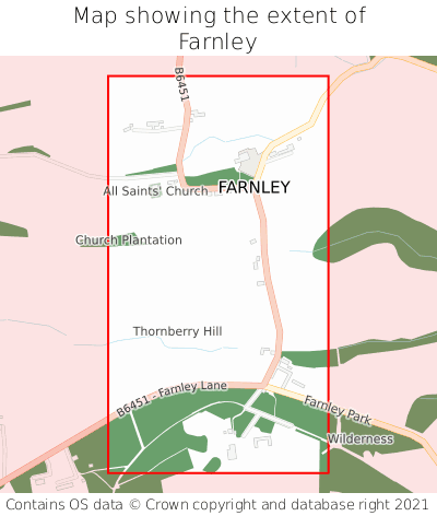 Map showing extent of Farnley as bounding box