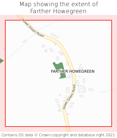 Map showing extent of Farther Howegreen as bounding box