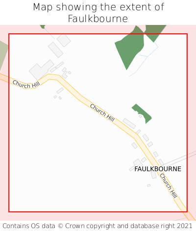 Map showing extent of Faulkbourne as bounding box
