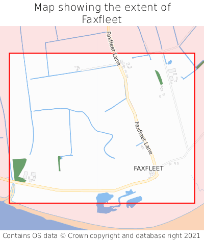 Map showing extent of Faxfleet as bounding box