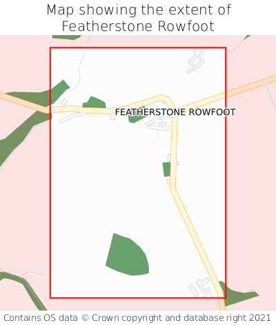 Map showing extent of Featherstone Rowfoot as bounding box