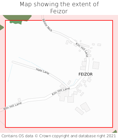 Map showing extent of Feizor as bounding box