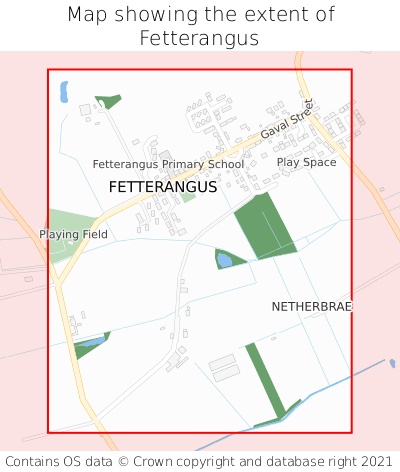 Map showing extent of Fetterangus as bounding box