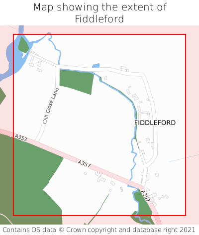 Map showing extent of Fiddleford as bounding box