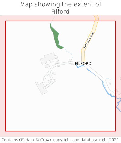 Map showing extent of Filford as bounding box
