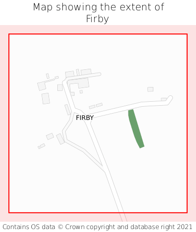 Map showing extent of Firby as bounding box