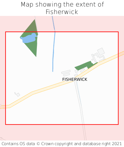 Map showing extent of Fisherwick as bounding box
