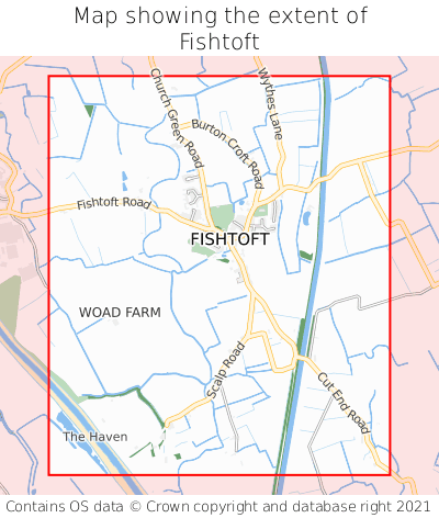 Map showing extent of Fishtoft as bounding box