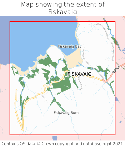 Map showing extent of Fiskavaig as bounding box