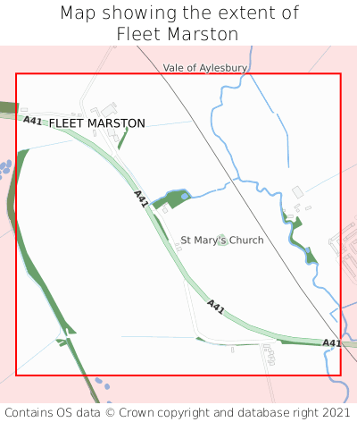 Map showing extent of Fleet Marston as bounding box
