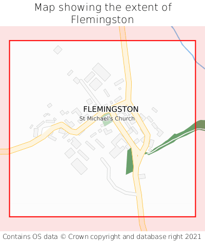 Map showing extent of Flemingston as bounding box