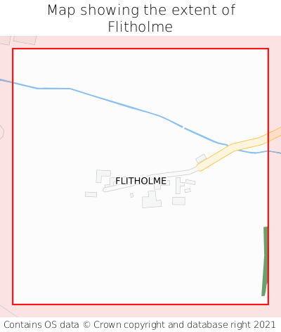 Map showing extent of Flitholme as bounding box