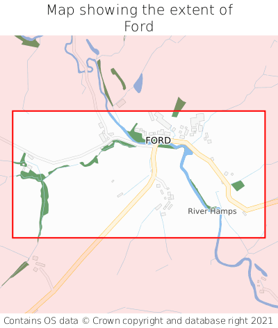 Map showing extent of Ford as bounding box