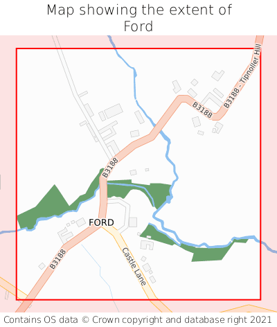 Map showing extent of Ford as bounding box