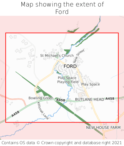 Map showing extent of Ford as bounding box