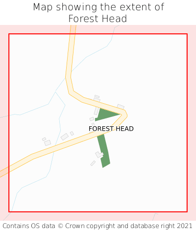 Map showing extent of Forest Head as bounding box