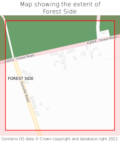 Map showing extent of Forest Side as bounding box