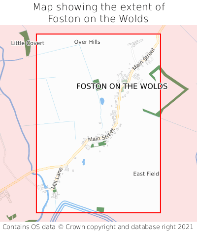 Map showing extent of Foston on the Wolds as bounding box